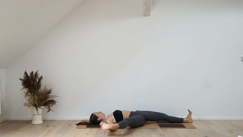 Reclining Hand-to-Big-Toe Pose II