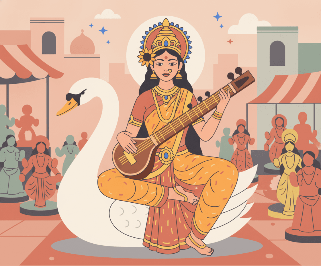 Saraswati: Goddess of Knowledge and the Arts in Hindu Philosophy and Practice