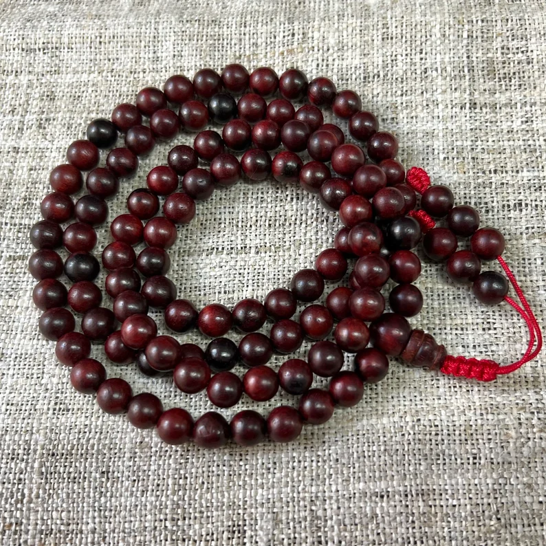 108 Perlen Japa Mala aus Holz